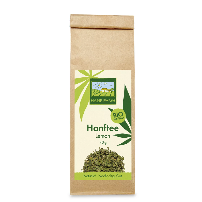 Organic hemp tea lemon - Refreshing hemp tea with lemon flavor